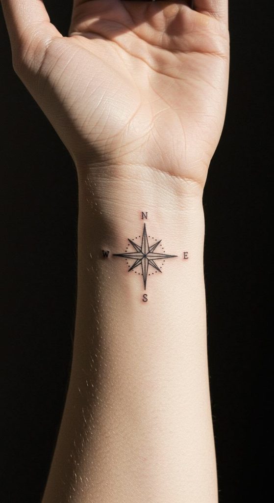 Compass Wrist Tattoo for men 2026