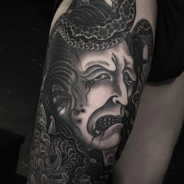 Japanese Namakubi Tattoo | Tattoo Art