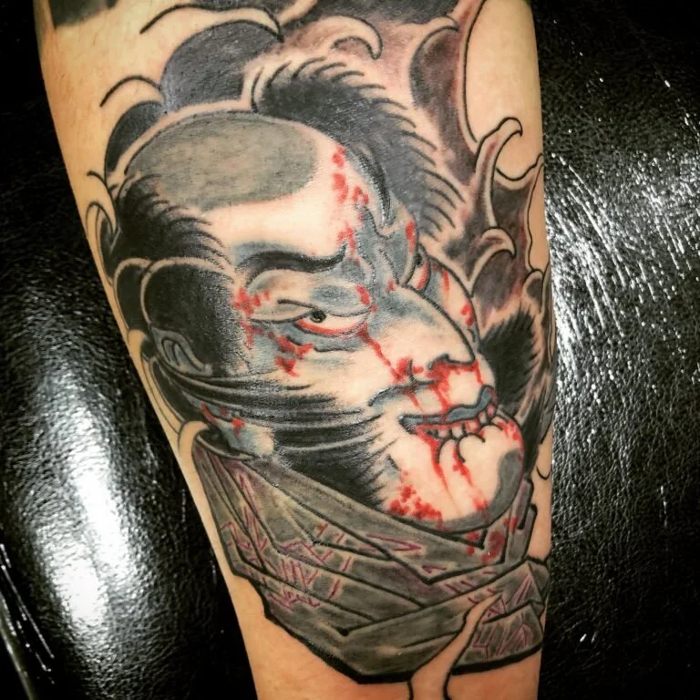 Namakubi Tattoo: The Severed Head in Japanese Tattoo Art
