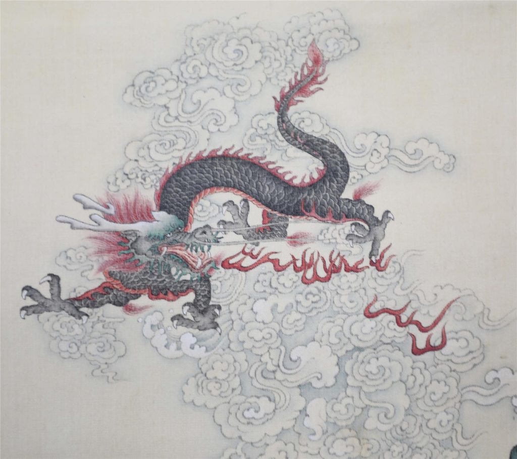 Oldschool Dragon Tattoo In Chinese cultural traditions