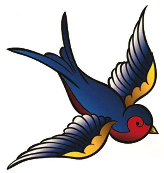 Oldschool Tattoo Art: The bird's streamlined shape