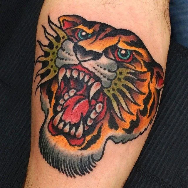 Oldschool Tiger Tattoo: Strength, Style & Design Ideas