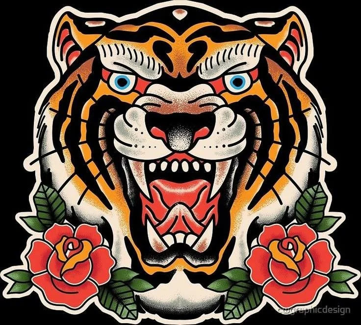What Is an Oldschool Tiger Tattoo?