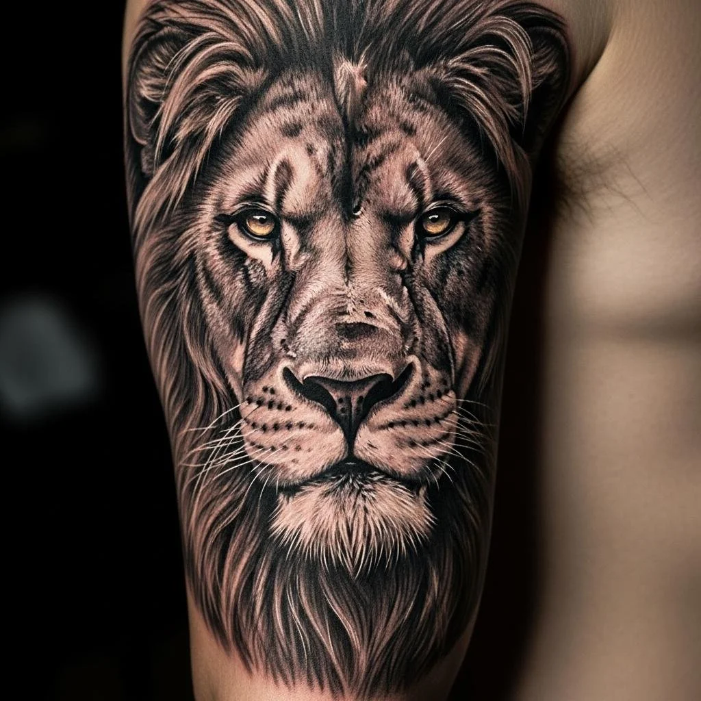 Realistic Lion Tattoo | Realism tattoo
