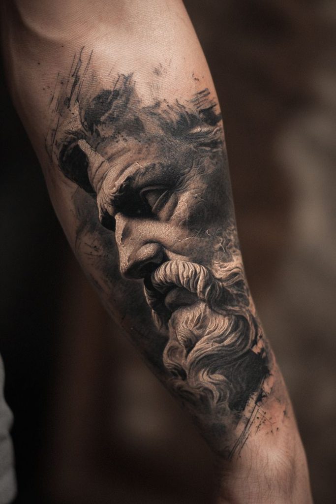 realism tattoo | greek statue