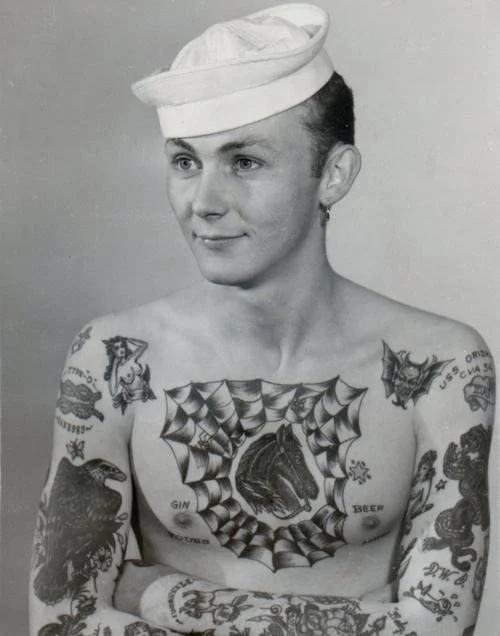Oldschool Tattoo History developed through a combination of maritime tattooing