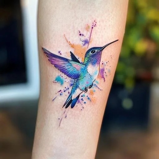 Watercolor Tattoo animal design