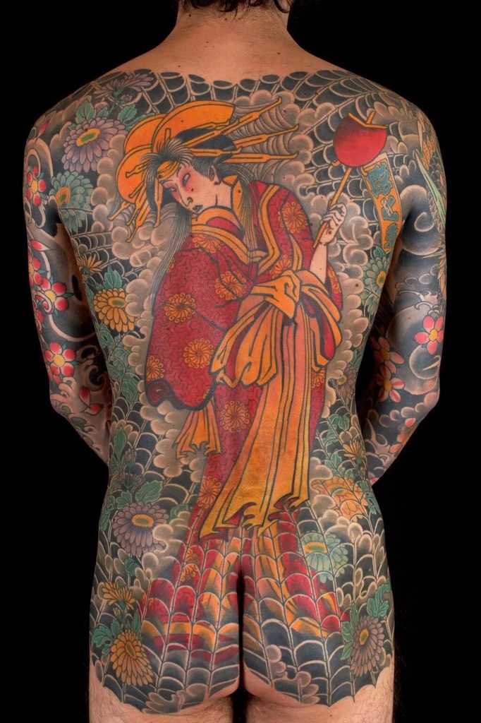 Geisha Tattoo Backpiece