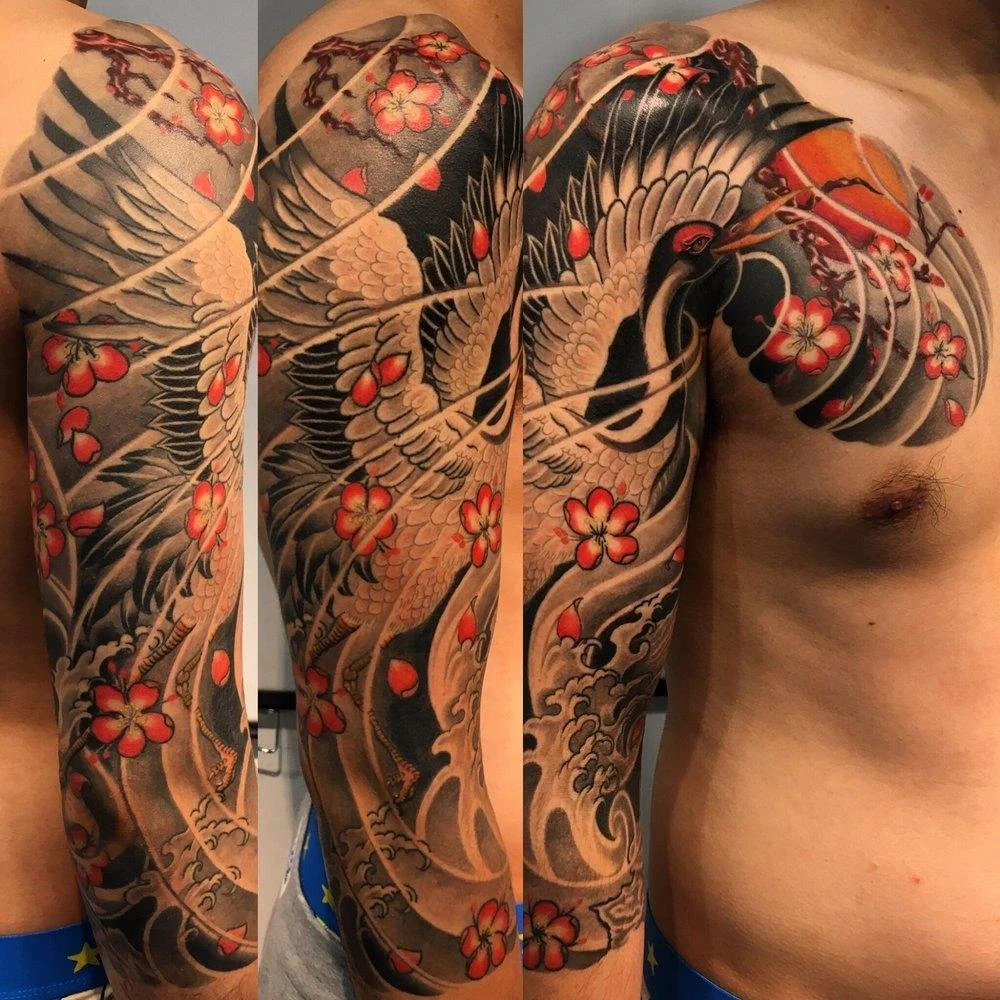 What Does a Japanese Crane Tattoo Mean?