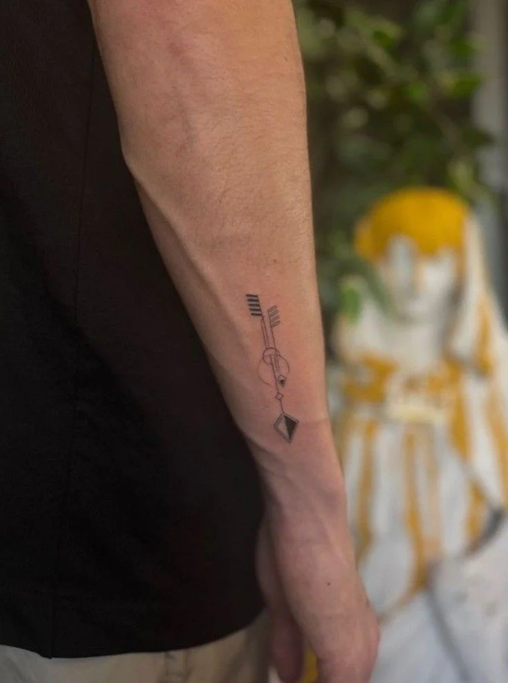 Arrow Wrist Tattoo for men