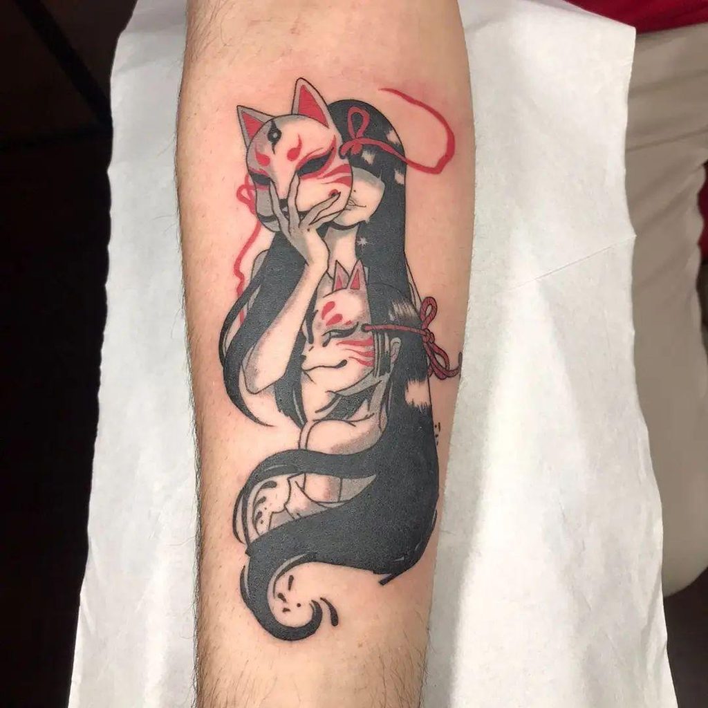 What Does a Mask Kitsune Tattoo Mean?