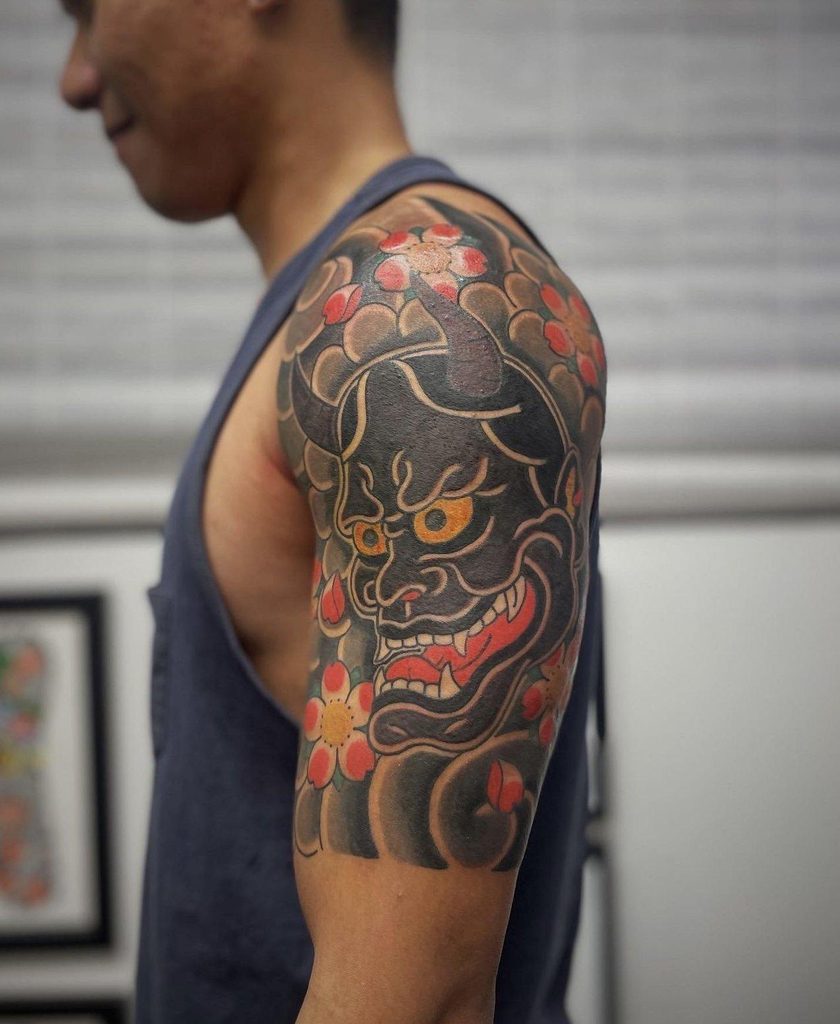 Hannya Tattoo | Half Arm Tattoo